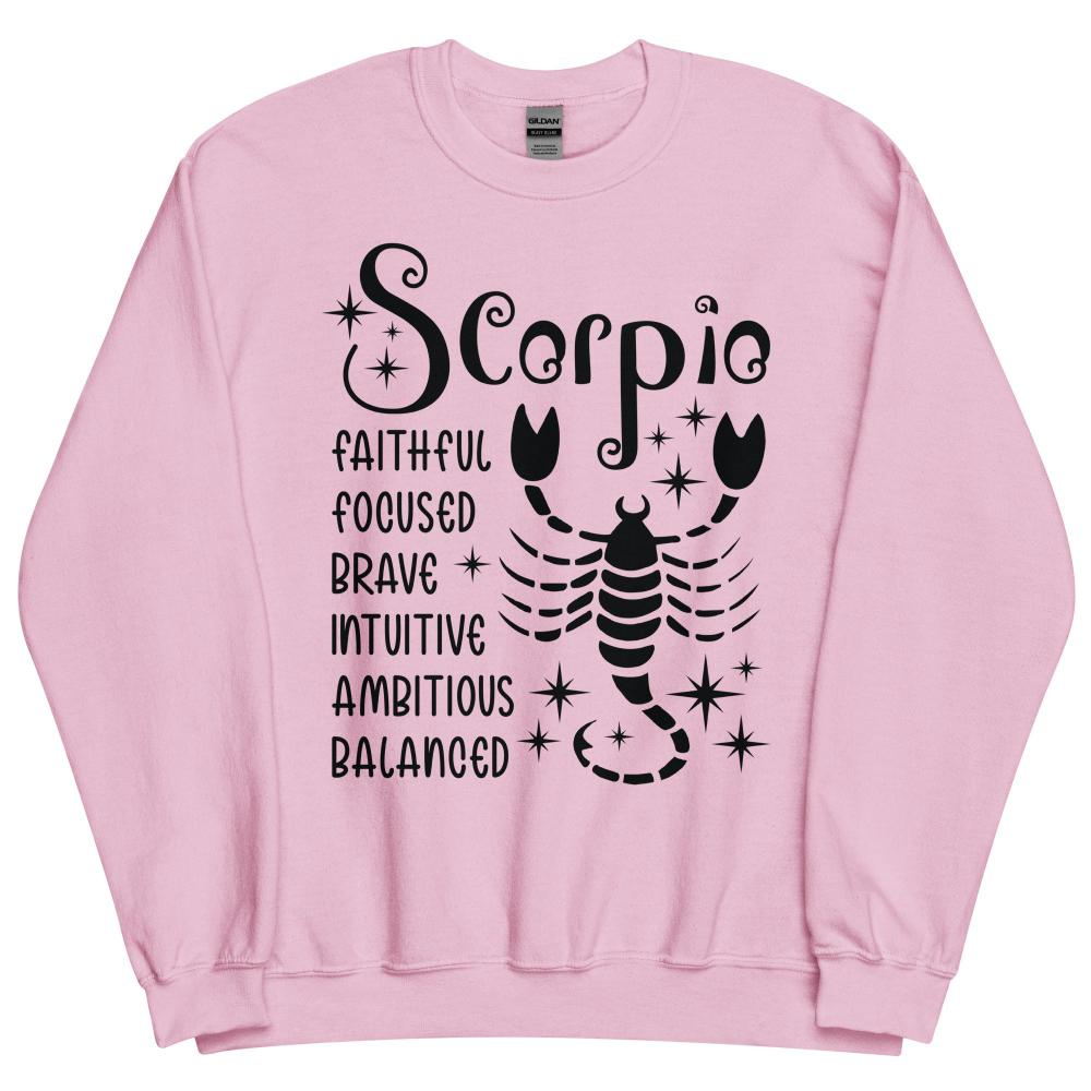 Sagittarius Zodiac Positive Traits Sweatshirt - Light Pink Color - https://ascensionemporium.net